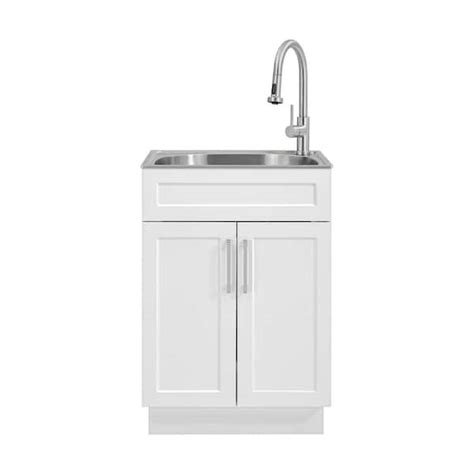 glacier bay stainless steel sink and laundry cabinet|glacier bay 1521us 24 262.